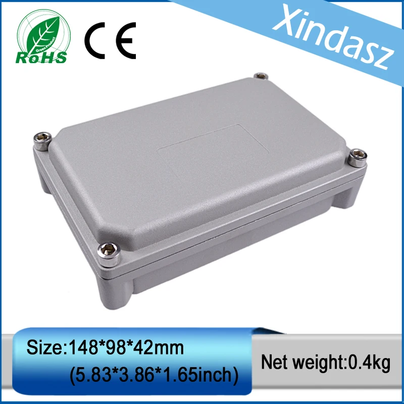 

XD-FA58 1pcs in stock IP66 water proof cast aluminum box aluminum die casting enclosure 148*98*42mm