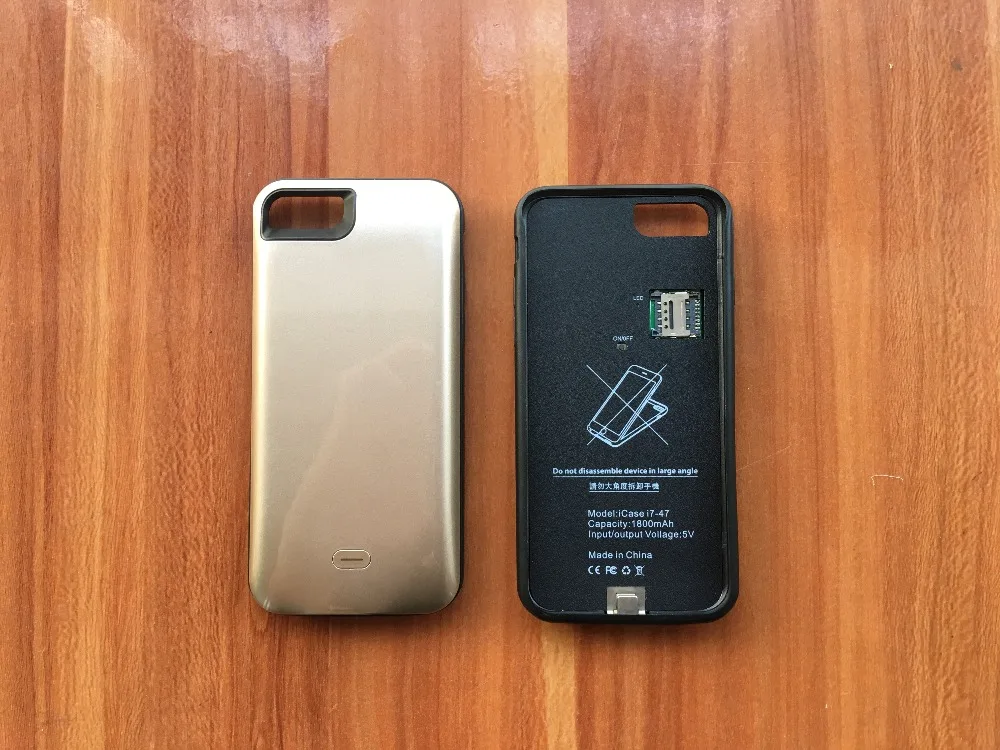 Dual SIM двойной резервный адаптер резиновая рамка ультратонкий длинный режим ожидания для iPhone6(s)/6 plus и 1500/2500 mAh power Bank