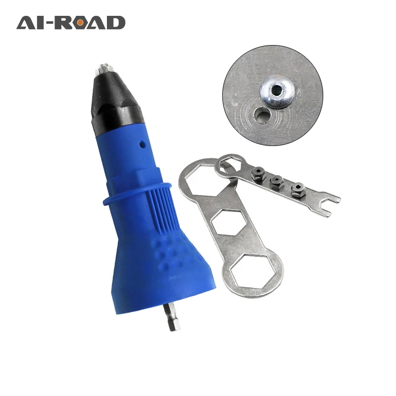 

Electric Rivet Nut Gun Riveting Tool Cordless Riveting Drill Adaptor Insert Nut Tool Riveting Drill Adapter