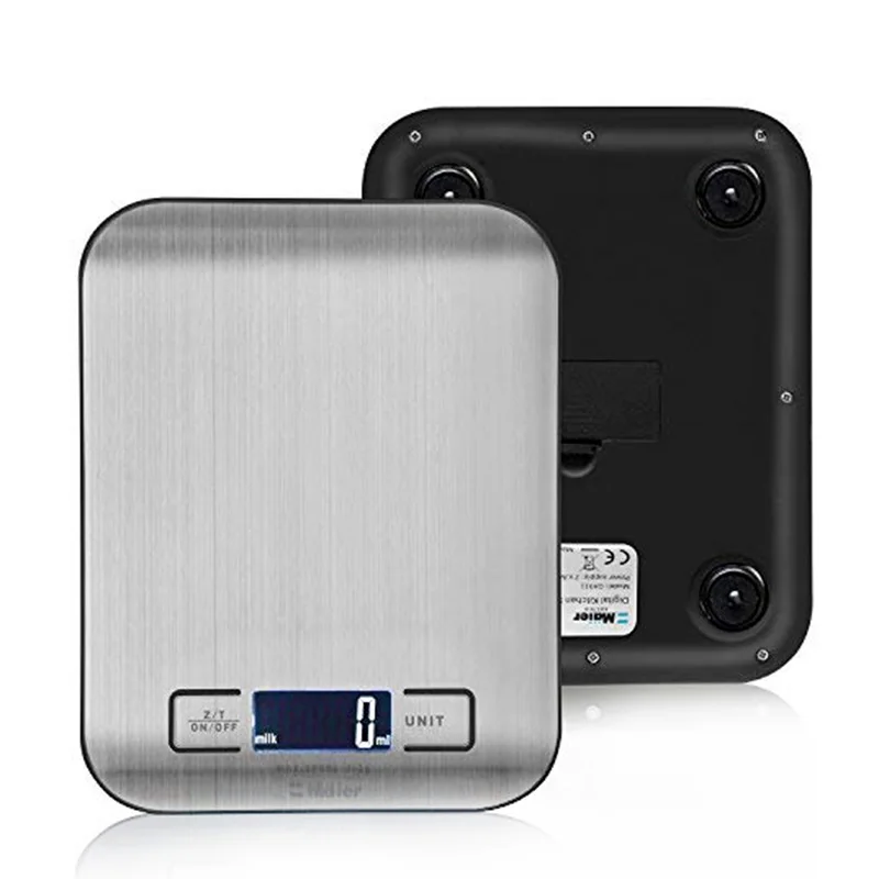 

Kitchen Electronic Scale Portable Stainless Steel LCD Display Bake Scale 5kg/10kg HTQ99