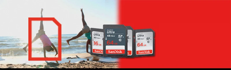 SD карты SanDisk Ultra 8 ГБ 16 ГБ 32 ГБ SDHC 64 ГБ 128 ГБ SDXC Class10 карты памяти c10 80 МБ/с. уш-1 Поддержка для Камера