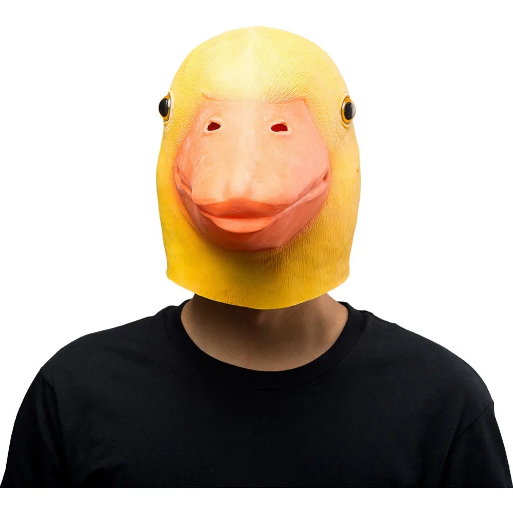 

Halloween Animal Latex Masks Duck Full Face Mask Adult Cosplay Props