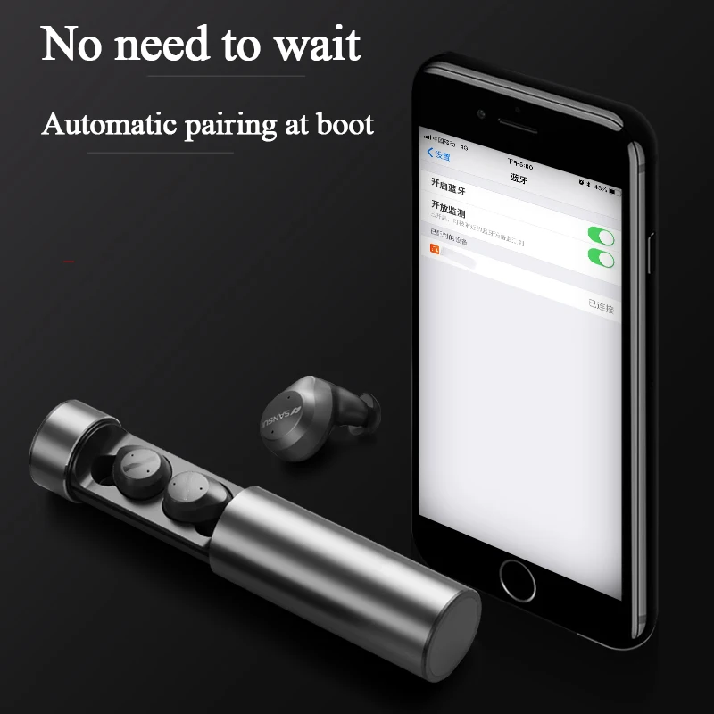 Professional Version Full Frequency Moving Iron Bluetooth 5.0 Smart Touch IPX7 Waterproof Heavy Bass Sports Bluetooth Earphones