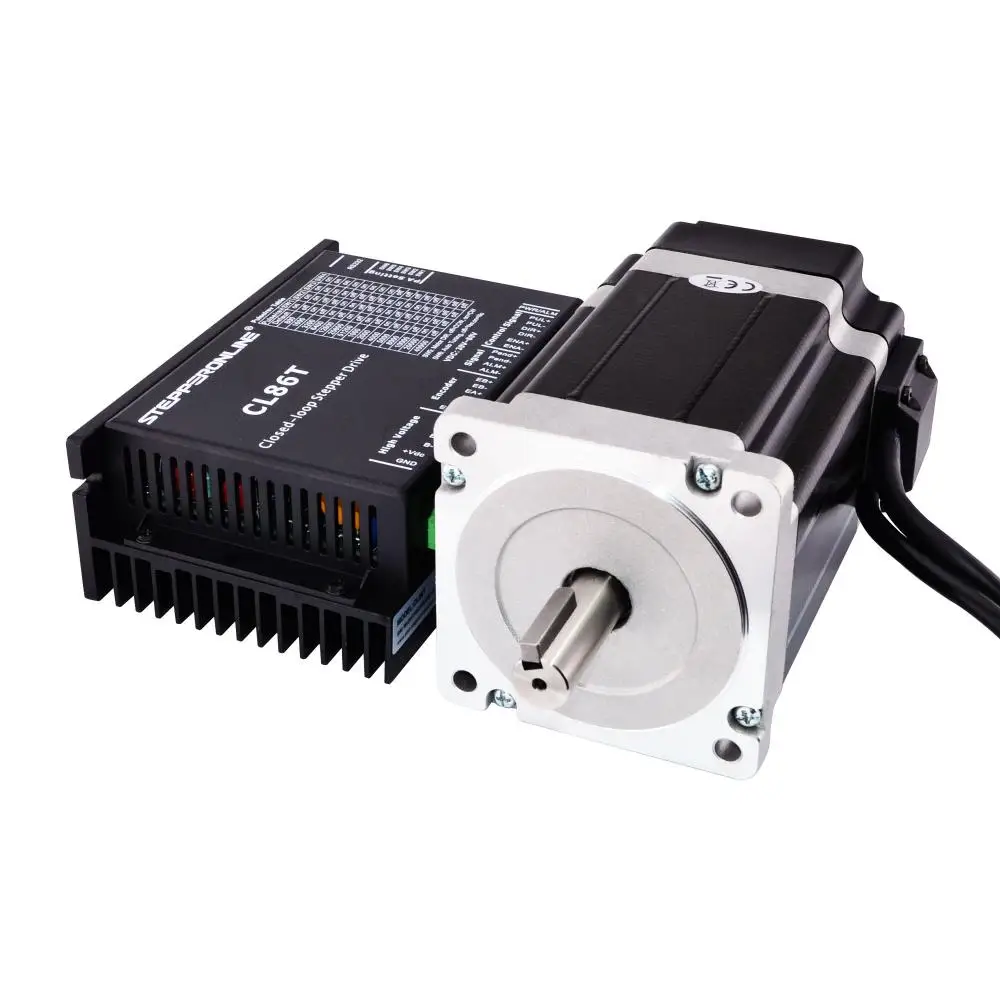

Nema 34 Closed Loop Stepper Motor Kits 8.5Nm 5A 2 Phase Nema34 Stepping Motor + Closed Loop Stepper Driver 0~8.2A 24~80VDC