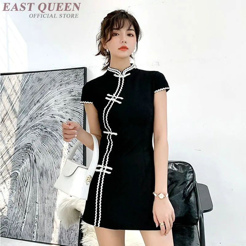 black oriental dress