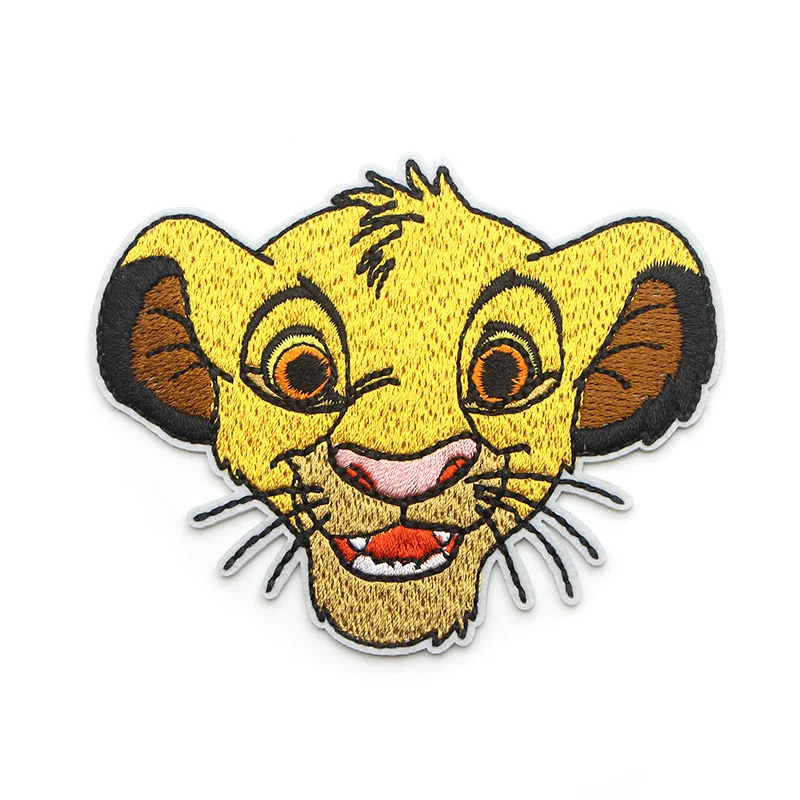 Лев Король Simba мультфильм Железный На заплатках одежда para diy эмблемы с вышивкой шитье аппликация Patchworks наклейки E0076
