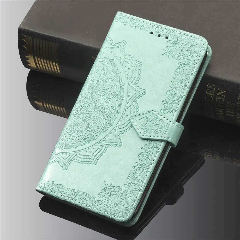 Чехол-книжка для телефона чехол для samsung Galaxy M20 M30S M10 A20E A10 A20 A30 A40 A50 A70 A80 A10S A20S A30S A50S Роскошный кожаный чехол-портмоне - Цвет: Datura Green