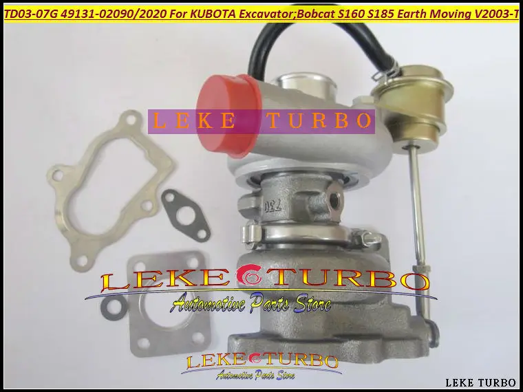 TD03-07G 49131-02090 49131-02020 1J403-17013 Turbo Turbocharger For KUBOTA Excavator For Bobcat S160 S185 Earth Moving V2003-T (4)