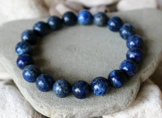 8mm Lapis Lazuli Bracelet, Wrist Mala 