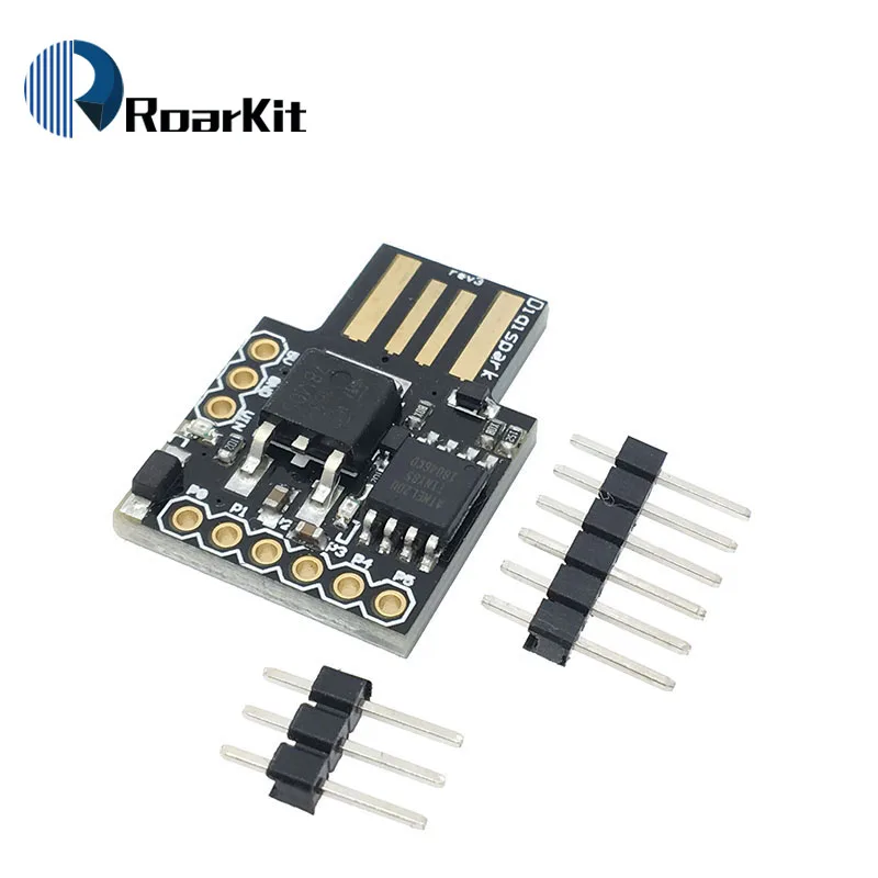 Digispark kickstarter миниатюрная Минимальная макетная плата ATTINY85 модуль для Arduino usb ATtiny13A/ATtiny25/ATtiny45 разъем