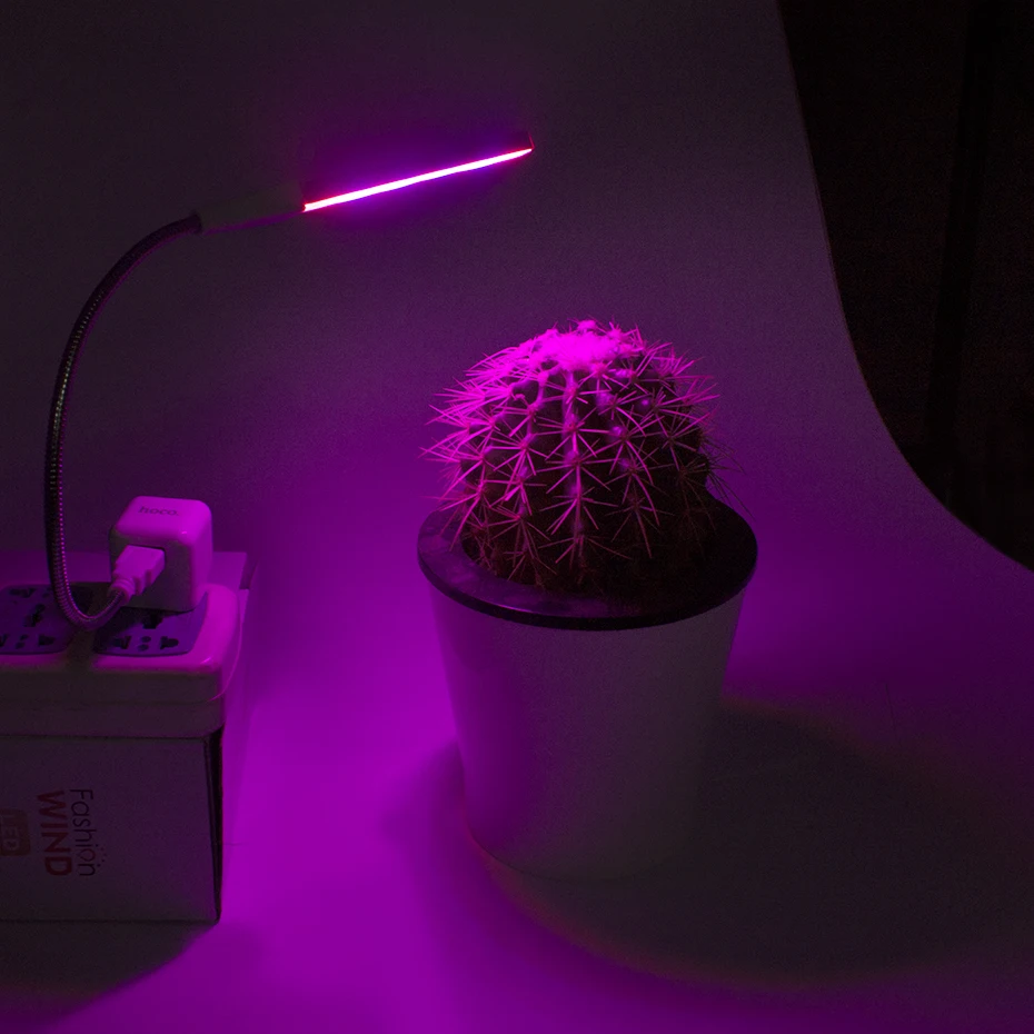 Светильник для выращивания растений, полный спектр, USB, 3 Вт, светодиодный светильник для выращивания, красный, синий, светодиодный светильник s для теплицы, гидропонное растение, ИК, УФ, для сада