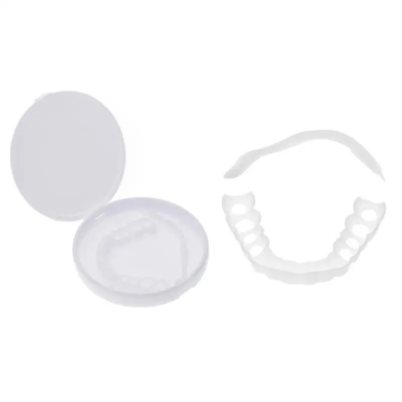 Reusable Teeth Cover Adjustable Flex Whitening False Teeth Fits Dental Care