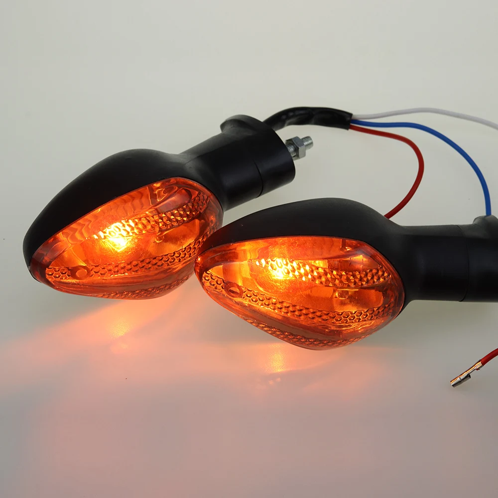 2PCS Motorcycle Front Rear Turn Signal Indicator Light Blinker For