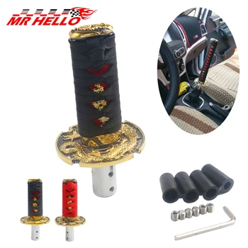 

Jdm new style Short Samurai Sword Shift Knob Shifter 100mm Metal Weighted Sport Katana Shift Knob