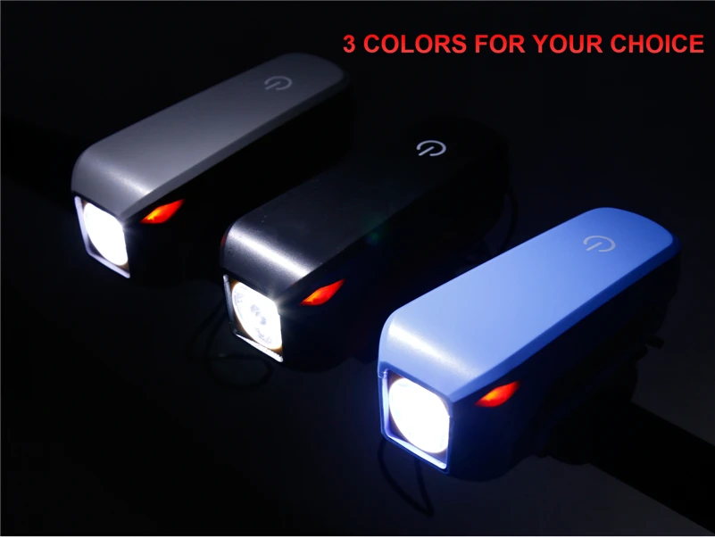 Perfect WEST BIKING Bicycle Light Full Waterproof 140 dB Horn Lamp Touch Screen Switch Bike USB Rechargeable Flashlight Cycling Light 5