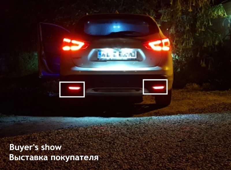 MZORANGE 2 шт. светодиодный задний бампер отражатели лампы для Nissan Leaf Pathfinder Rogue X-Trail x trail JX35 QX56 qashqai