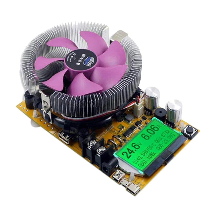 

Hot Adjustable Constant Current Electronic Load Intelligent Discharge Resistance Power Tester 200V 20A 150W