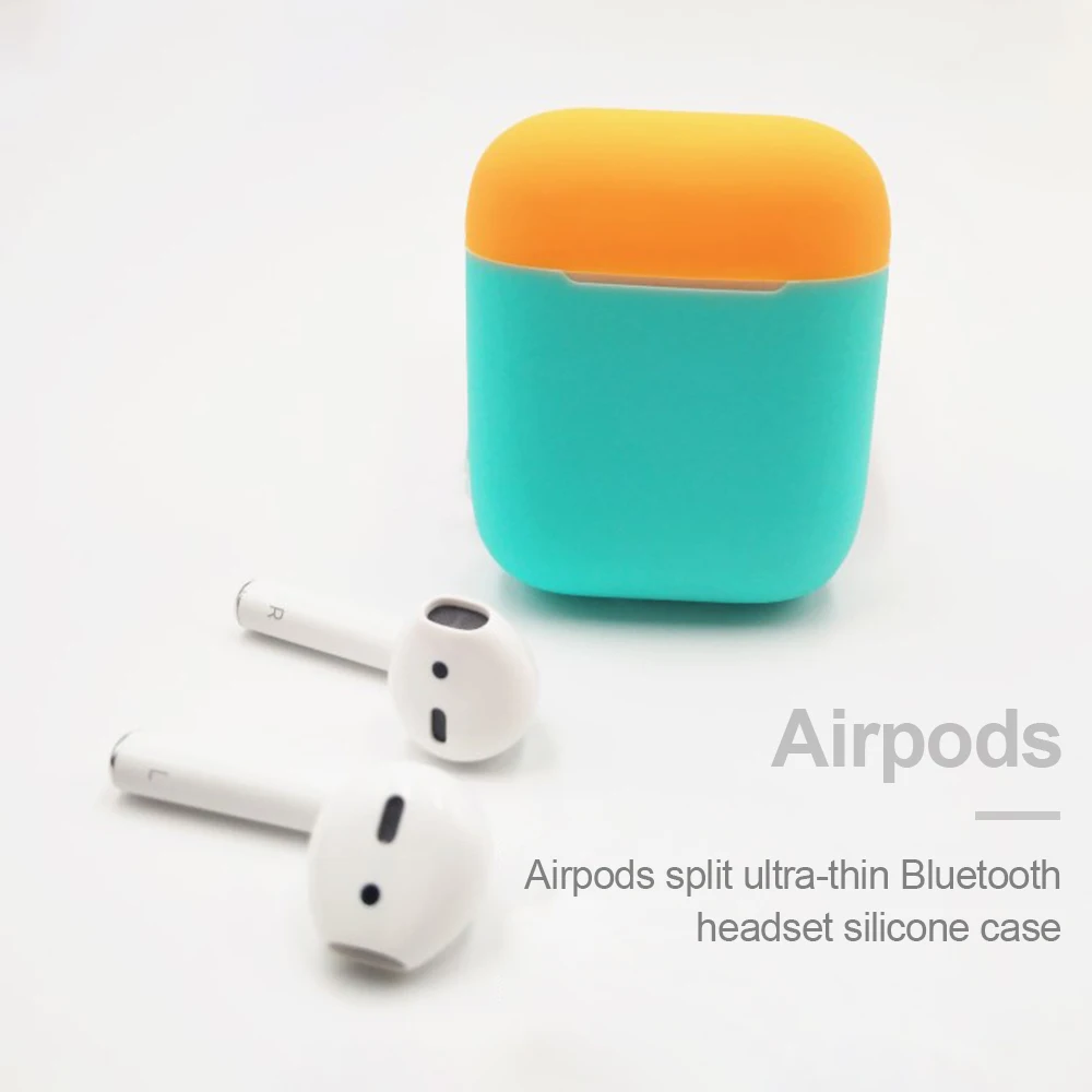 Милый силиконовый чехол для наушников для Apple AirPods, чехол, защита от ударов, защитный рукав, беспроводная коробка для наушников, аксессуары