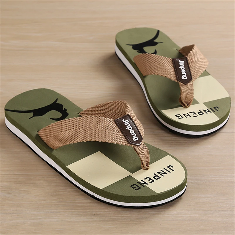 ENPLEI flip flops male cool new antiskid beach slippers fashion leisure ...