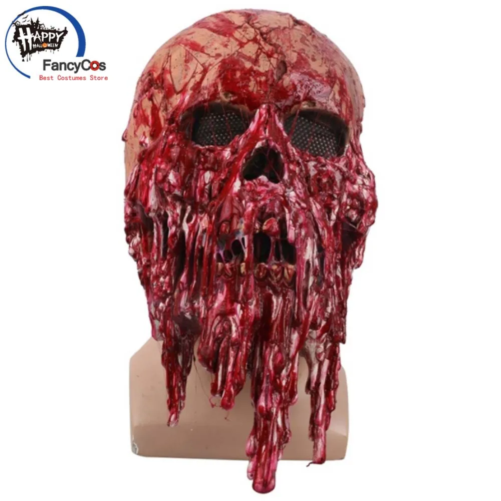 Terror Living Dead Zombie latex Mask Cosplay Halloween Masquerade Perform face mask Props panic High Quality | Тематическая одежда