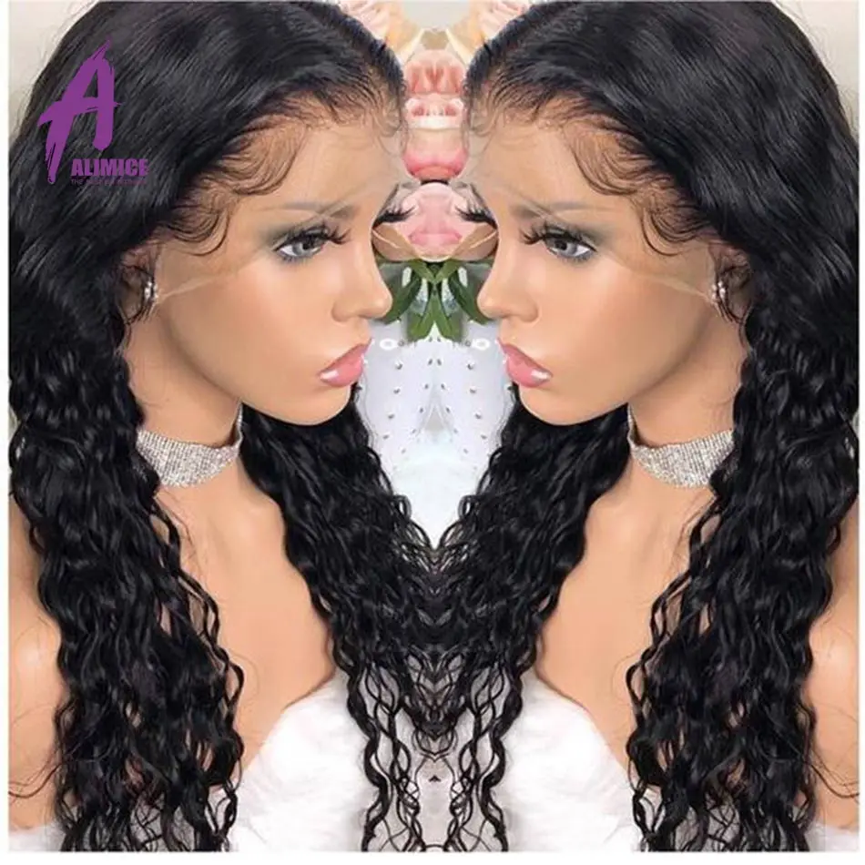 Перуанская волна человеческих волос Glueless Синтетические волосы на кружеве человеческие волосы парик с ребенком волос предварительно