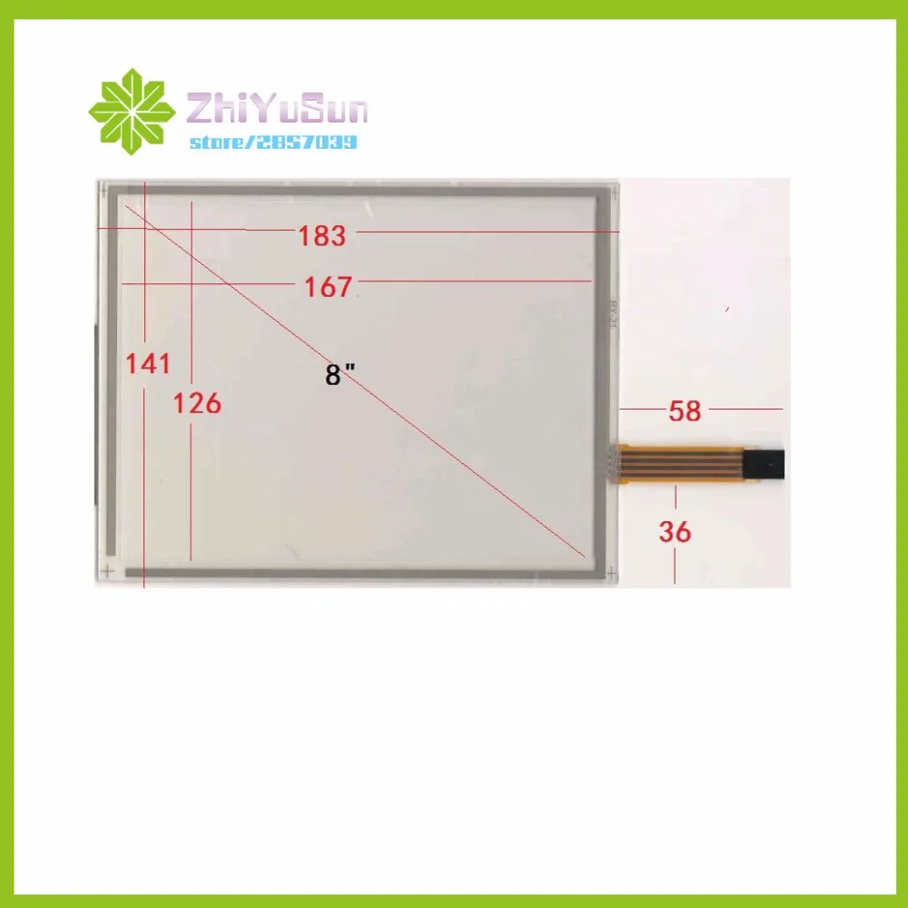 

ZhiYuSun compatible KL-TP-2001 183*141 8inch 4 lins Touch Screen183mm*141mm for Industrial control glass this is compatible