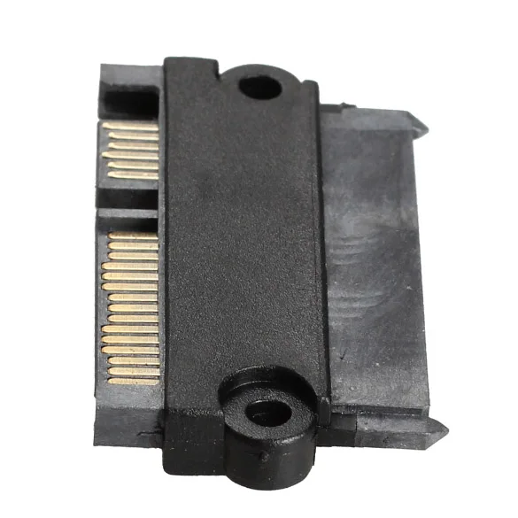 SATA 22Pin 7 + 15 контактный штекер к гнездовой конвертер SGA998|Компьютерные кабели и