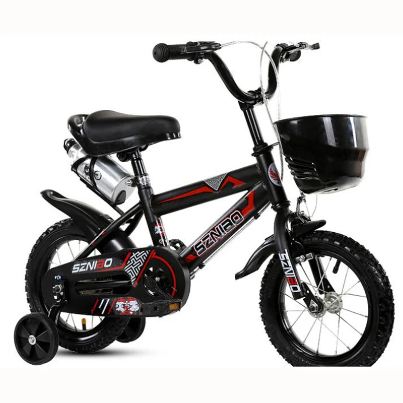 Детский велосипед с трехколесным балансом двойной тормоз - Цвет: Black