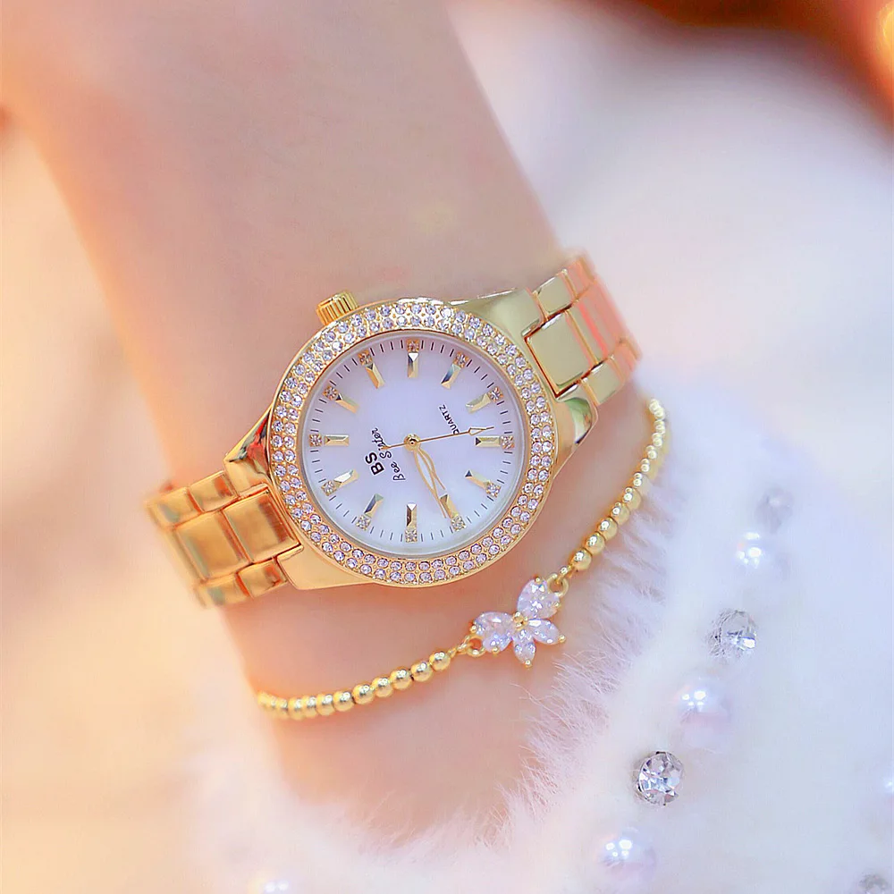 

Luxury Silver Watches Women Top Brand Quartz Full Diamond Wristwatch Fashion Gold Ladies Watch Dropshipping Suppliers 2019 New