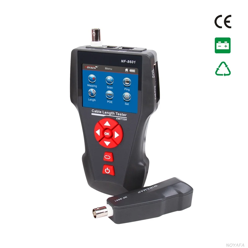 NF-8601A Multi-functional Network Cable Tester LCD Cable length Tester Breakpoint Tester English version