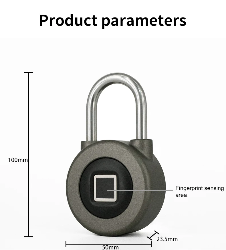 Умный замок отпечатков пальцев водонепроницаемый замок Смарт-приложение Bluetooth электронный замок открытый багажный ящик замок