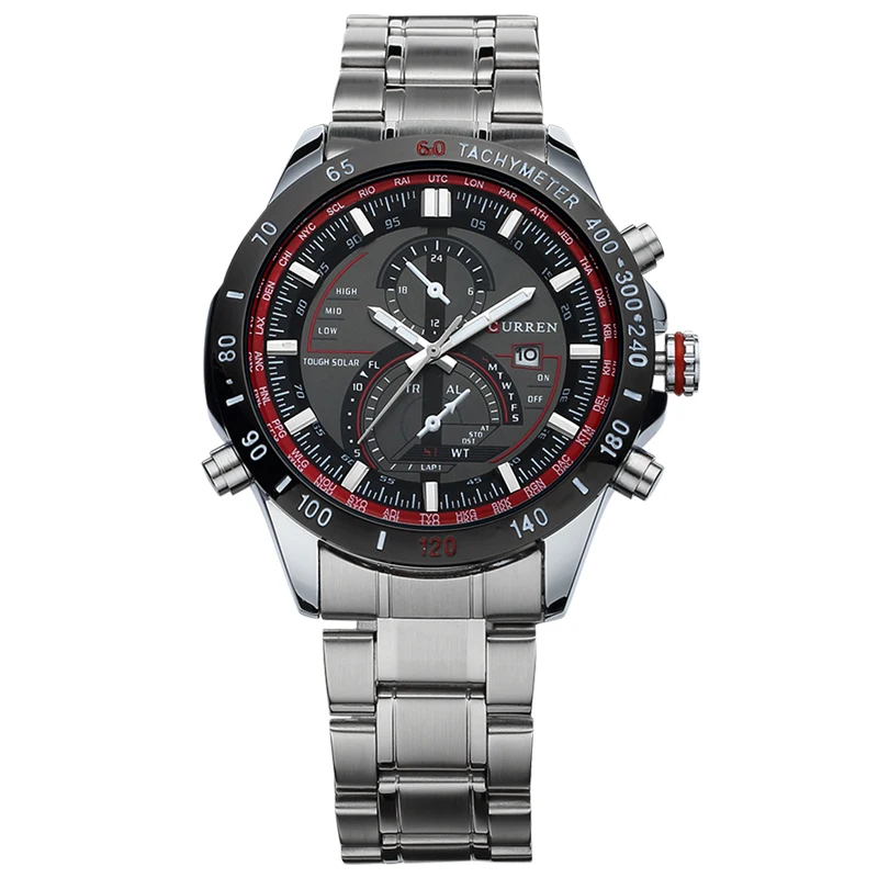 CURREN Brand Men causal watch Clock Men Quartz men business and travel watches Casual Full Steel Men Watch waterproof 8149