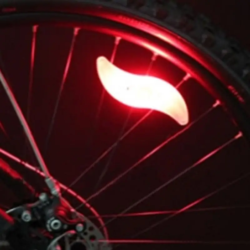 Top 2019 Bicycle Light with Battery Bike Accessories Bike Spoke Wheel Light Safe Bicycle lamp 6