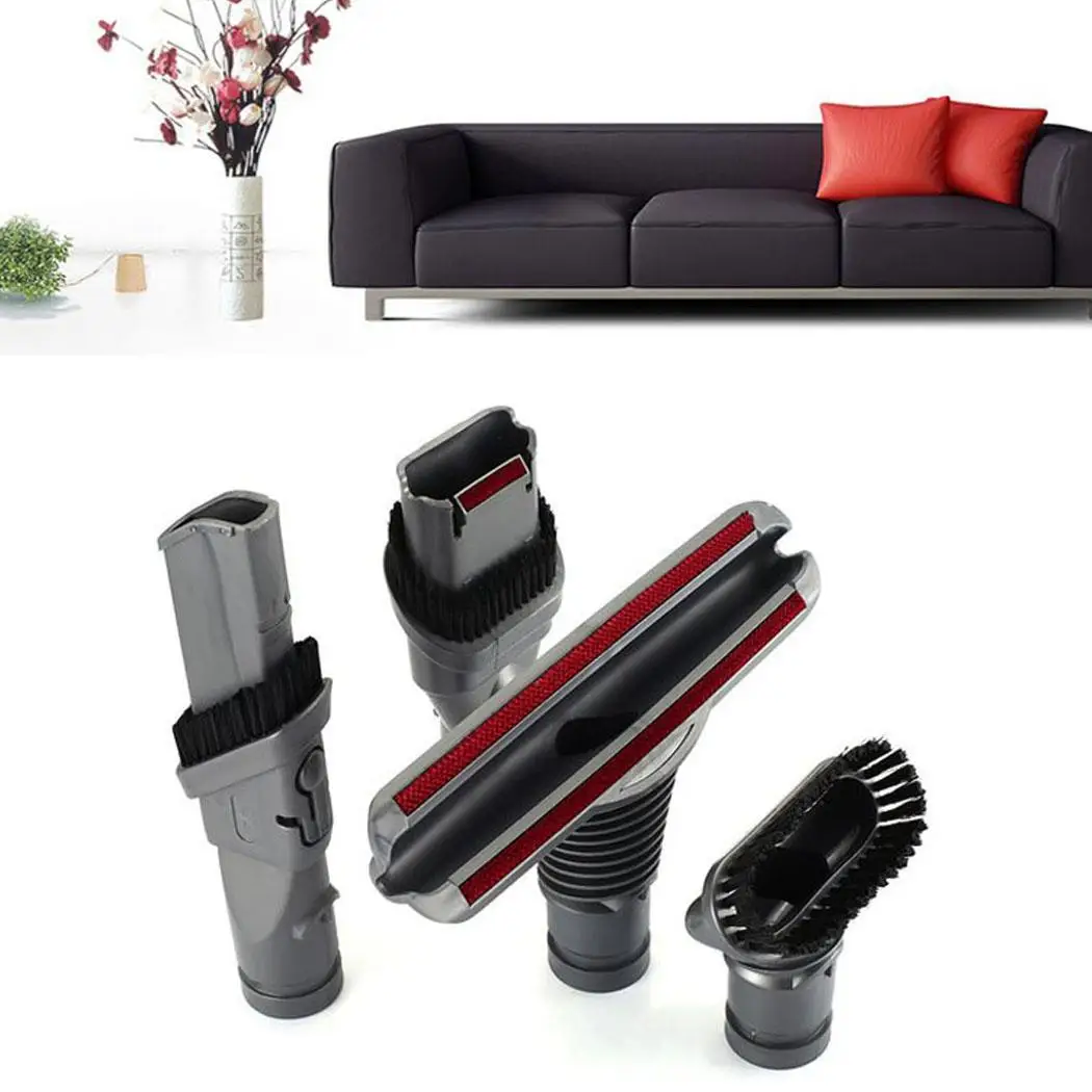 

4Pcs Vacuum Cleaner Brush Head Nozzle Handheld Tool Household Replacement Kit for Dyson Vacuum Cleaner Replacement Brush