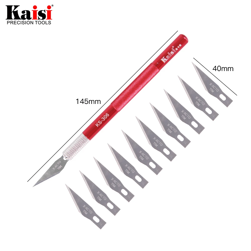 10 Blades Craft Artwork Cutting Knife DIY carving knife wood carving knife craft blades Stainless steel clay sculpture knife 4