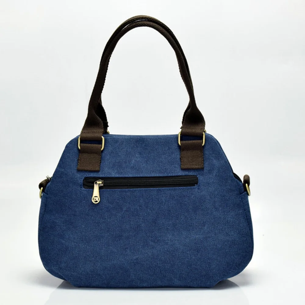 Винтажные женские сумки, национальные сумки для путешествий с цветочной вышивкой, темно-синие парусиновые повседневные женские сумки на плечо для путешествий