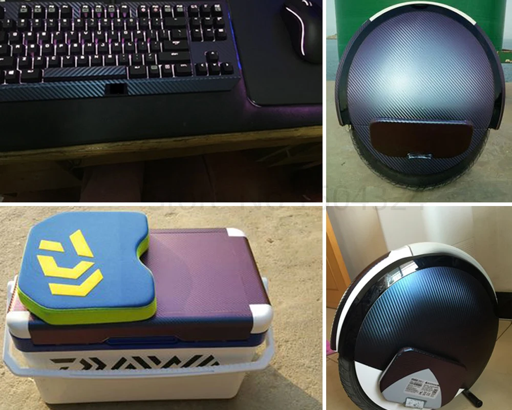 30cmx100cm Chameleon 3D Carbon Fiber Vinyl Film Auto Car Sticker Truck Motorcycle Phone Car Styling Decoration Wrapping Decal car number plate