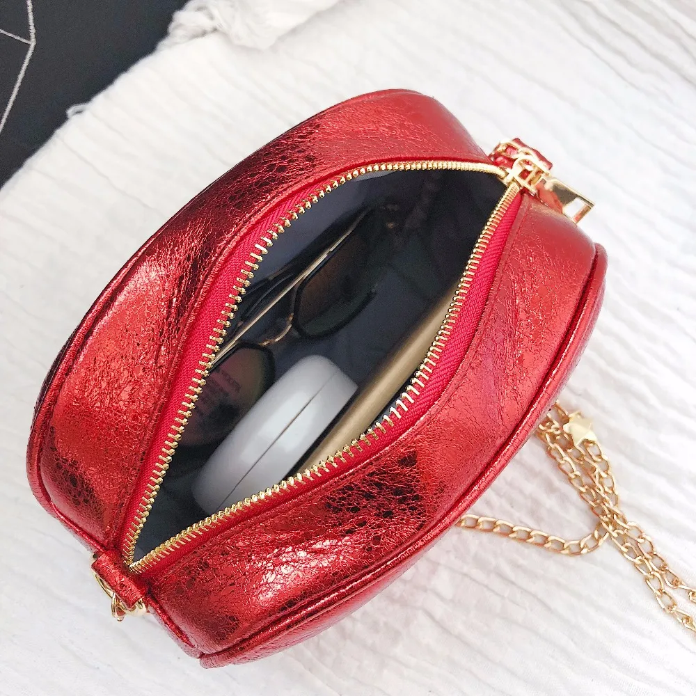 New Fashion Women Shoulder Chain Bag Strap Leather Flap Messenger Bags female Mini Clutch Bag Star Printed Small Pruse