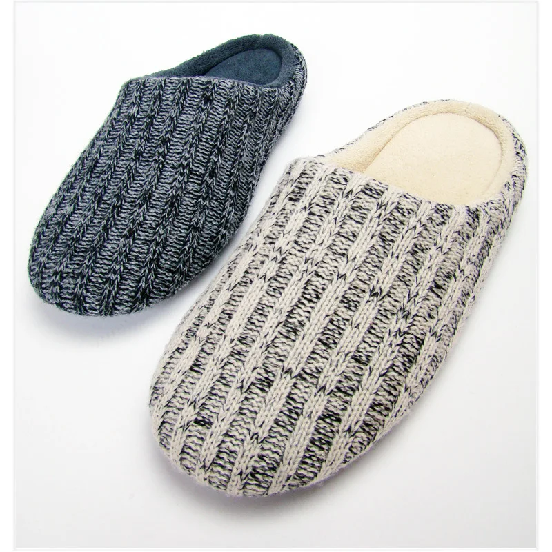 Winter Cotton Fabric Wrap Toe Men Home Slipper Couple Home Slippers
