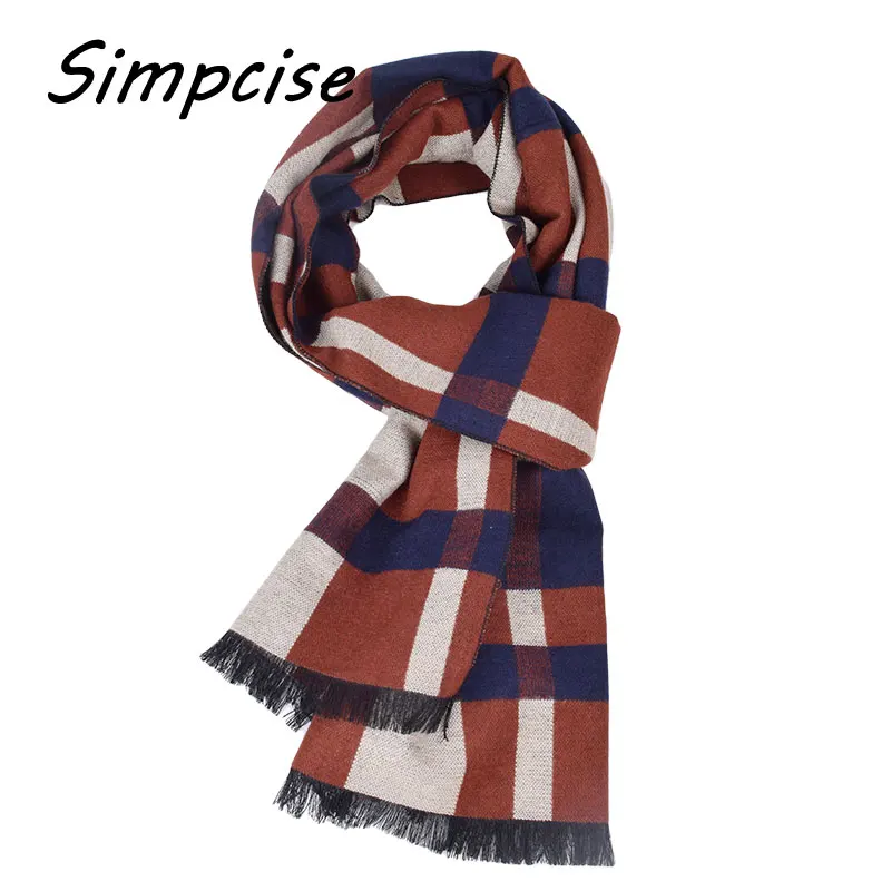 Latest style Design Fashion Men Double sided scarf Brand Winter Long Wool scarves Shawl A3A18912 mens snood scarf