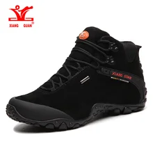 Xiang Guan Hiking Shoes Mens Windproof Sport Trekking Boots Anti-slip Black Mountain Climbing Shoes Women Outdoor Sneakers