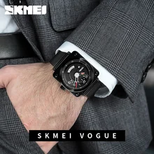 SKMEI новые часы Для мужчин S Бизнес Нержавеющая сталь Группа Кварцевые часы Для мужчин наручные часы Relogio masculino Montre Homme 9172