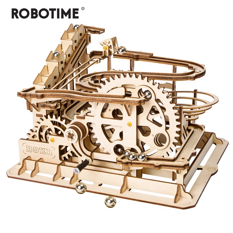 

Robotime New DIY Puzzle Fun Series 3D Waterwheel Wooden Model Building Kit Assembly Toy Child Adult Special Gift jooyoo