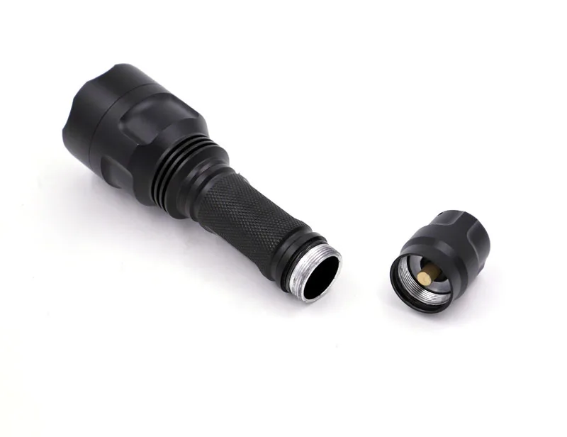 Портативный C8 cree XPL HI V3-7A светодиодный фонарик лампа теплый белый 3000K 1200 люмен 18650 перезаряжаемый охотничий фонарь