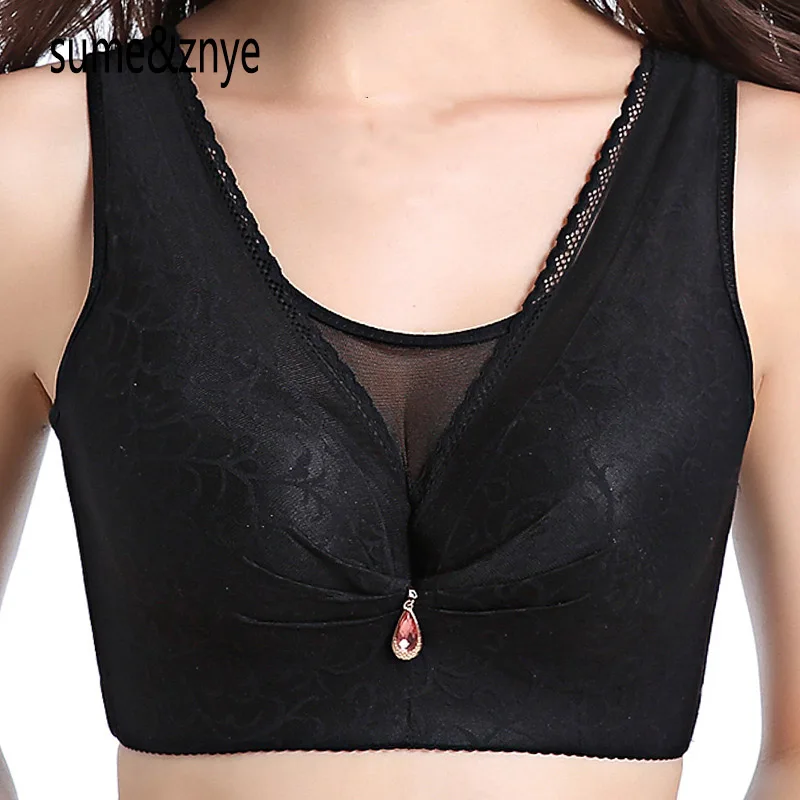 Lace large size bra thin section full cup new 2018 gather adjustment