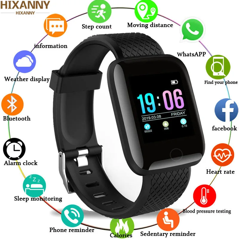 

Smart Watch Men Blood Pressure Waterproof Smartwatch Women Heart Rate Monitor Fitness Tracker Watch Sport For Android IOS