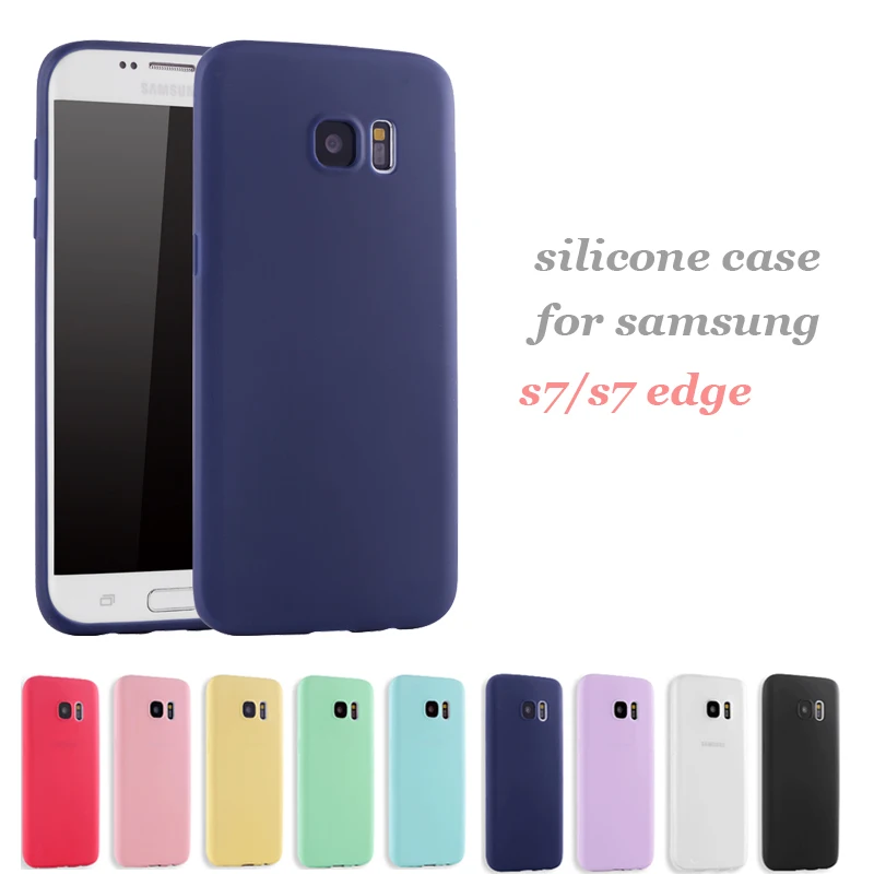 Мягкий гелевый силиконовый чехол карамельного цвета из ТПУ для samsung Galaxy s7 edge s7edge