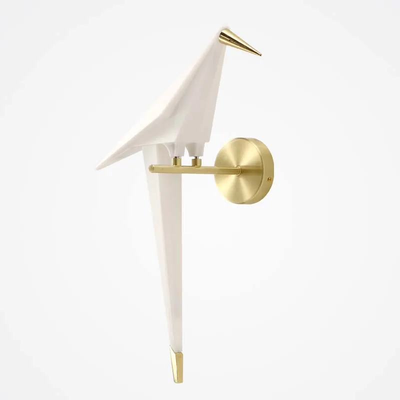 

White Bird Acrylic Wall Lamp Modern Artist Design Wall Light LED light For Kids Children Bedroom Garden Kindergarten Business