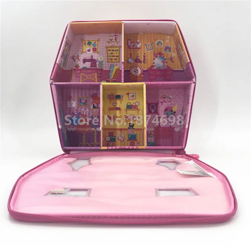 Новые игрушки Мини Lalaloopsy чехол для переноски дом с 6 шт. мини фигурка кукла набор детские игрушки, куклы для девочек рождественские подарки