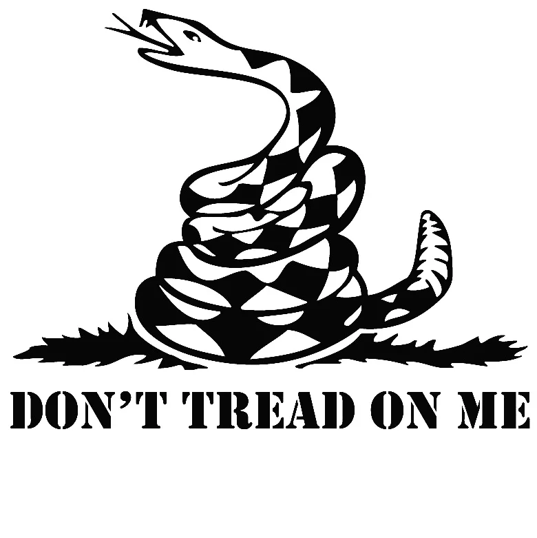Black / White 20cm wide DON'T TREAD ON ME Car Decal Fun Vinyl Body Stickers Decor L040 | Автомобили и мотоциклы